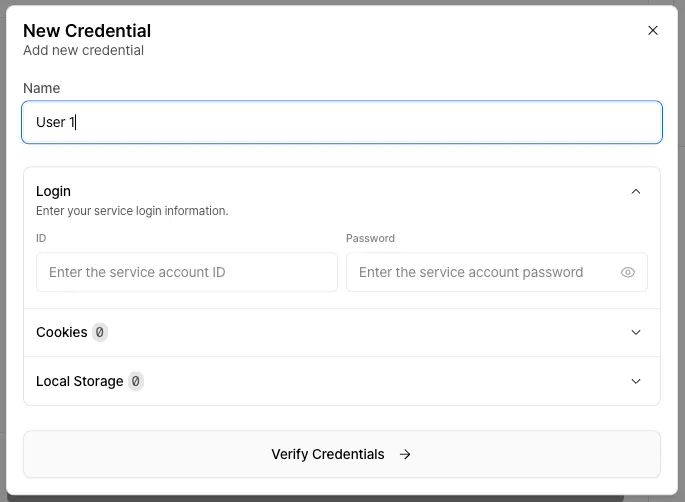 Credentials - Auth 2