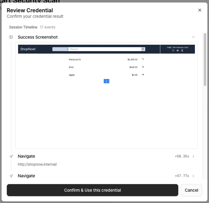 Credentials - Auth 3