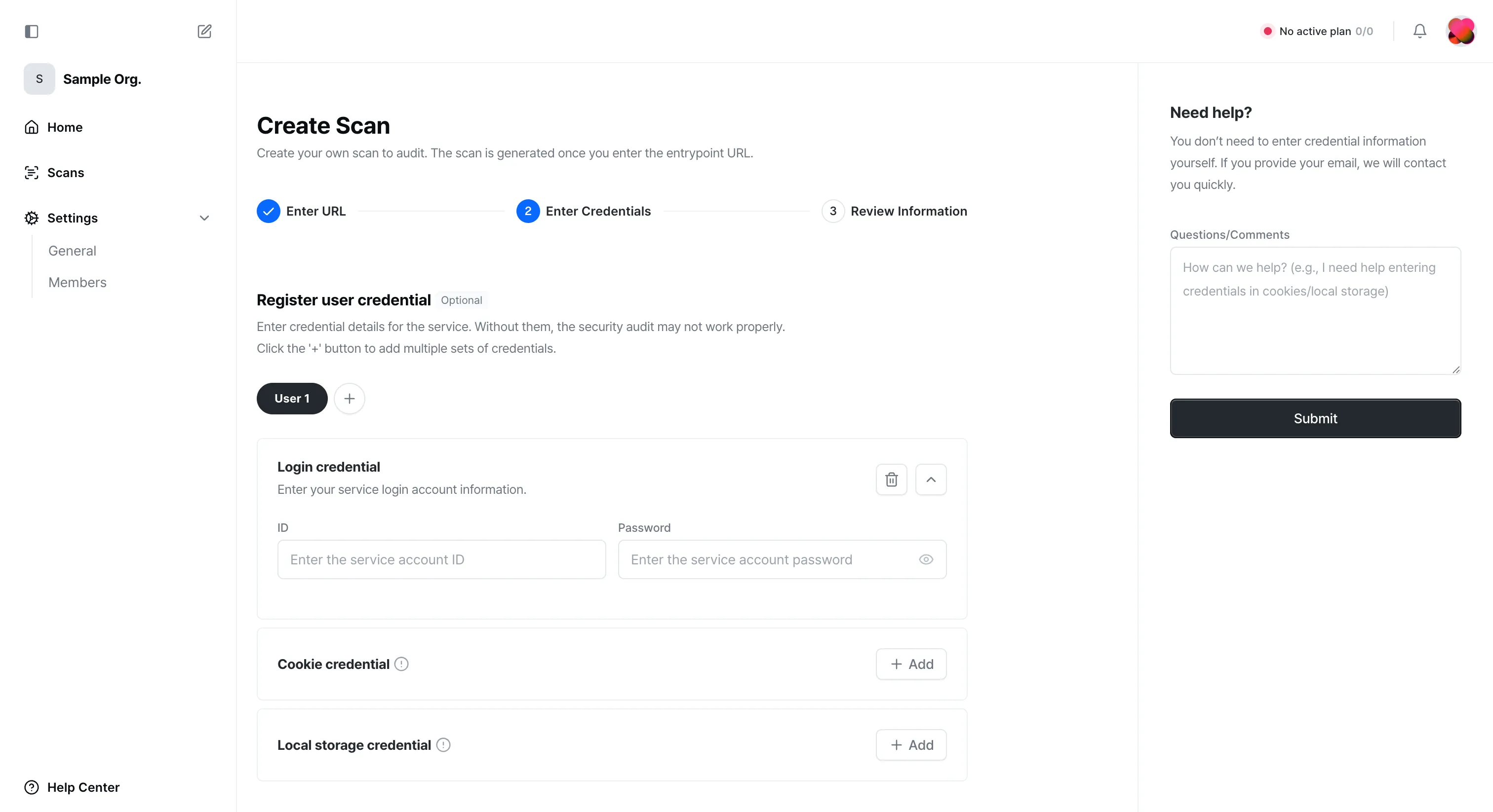 Authentication Information