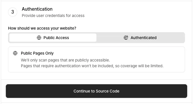 Credentials - Public Pages